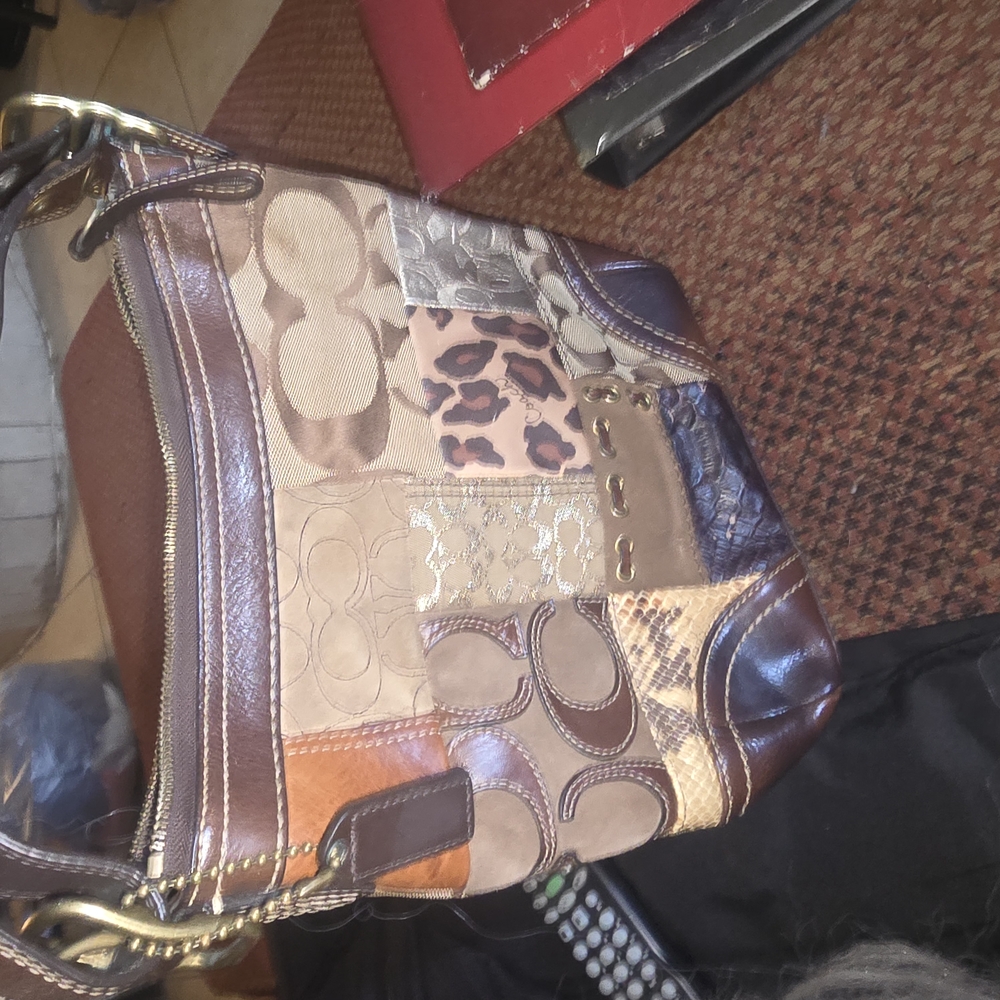 Patchwork Leather Shoulder Bag